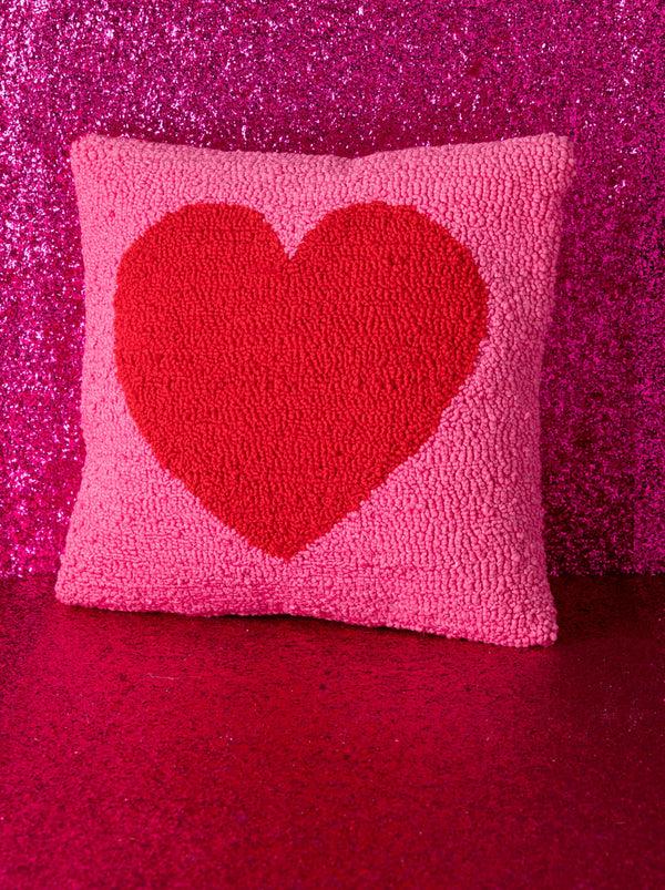 shiraleah Shiraleah Heart Pillow Pink