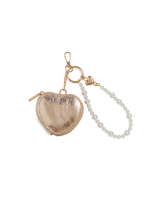 Shiraleah Shiraleah Heart Pouch Bag Charm/Key Ring