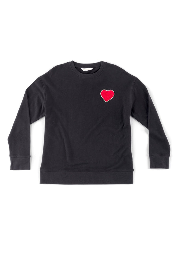 Shiraleah Shiraleah Heart Sweatshirt Black