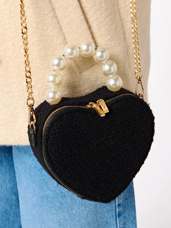 Shiraleah Shiraleah Heart Top Handle Bag
