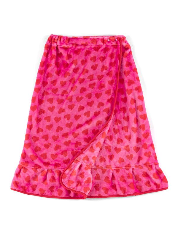 Shiraleah Shiraleah Hearts Bath Wrap Pink