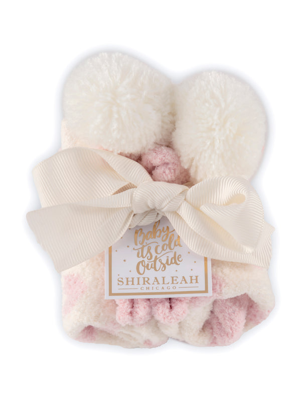 Shiraleah Shiraleah Hearts Home Socks Blush