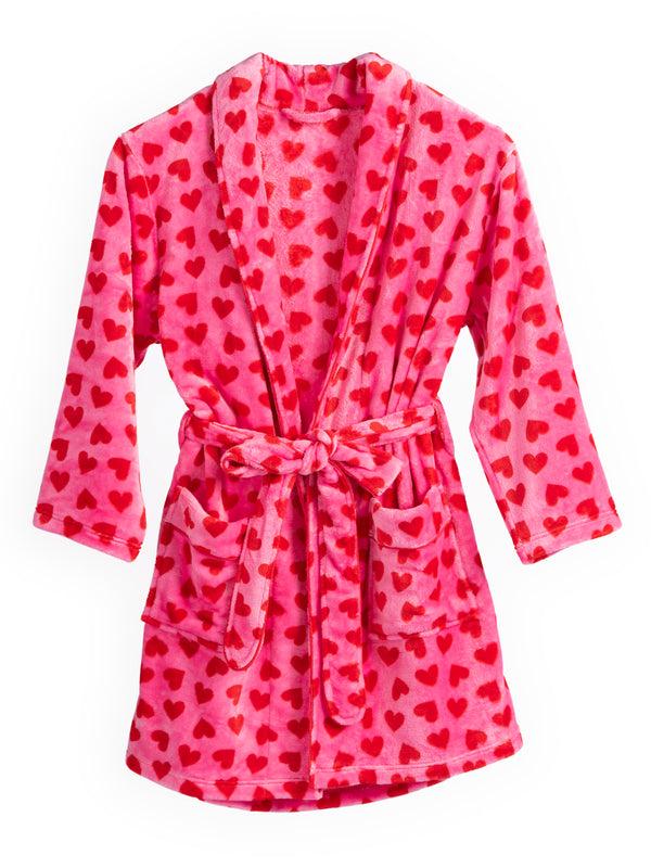 Shiraleah Shiraleah Hearts Robe Pink
