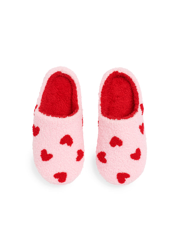 Shiraleah Shiraleah Hearts Slippers Blush