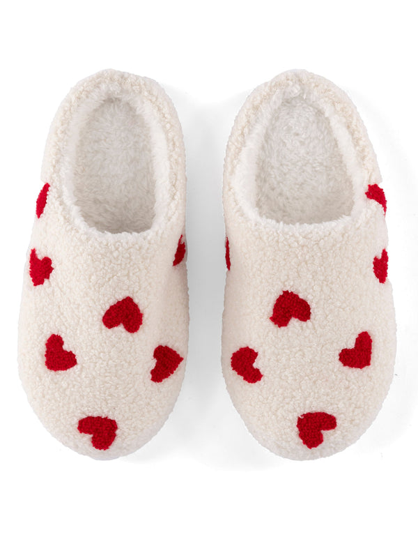 Shiraleah Shiraleah Hearts Slippers Ivory