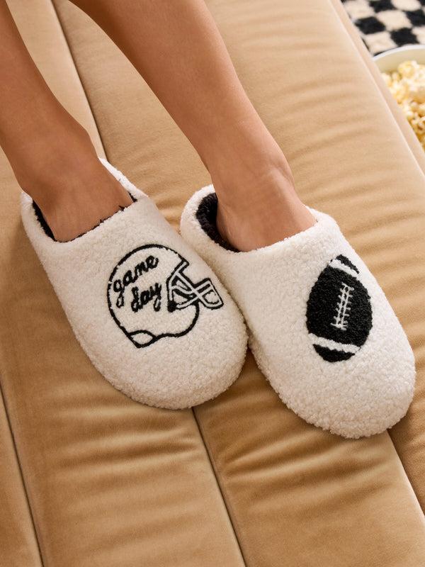 shiraleah Shiraleah Helmet "Game Day" Slippers White