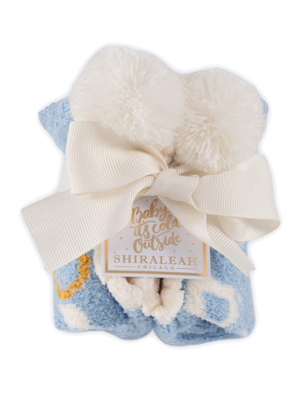 Shiraleah Shiraleah "I Do" Home Socks Sky