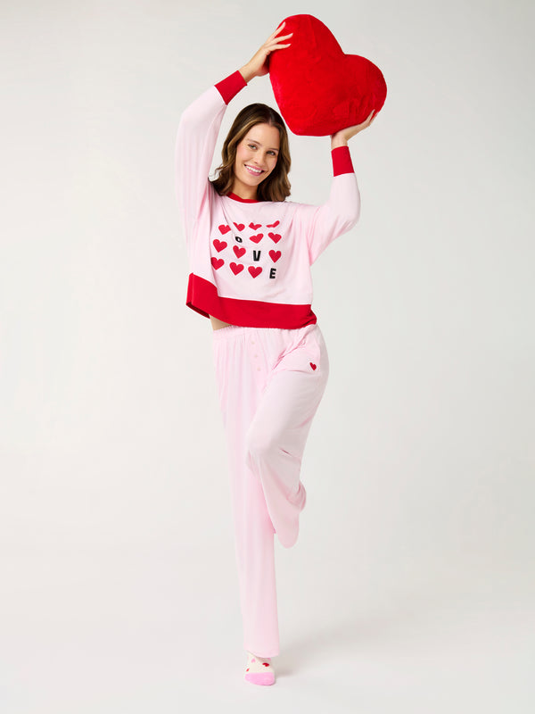 Shiraleah Shiraleah Jovi Heart Pillow