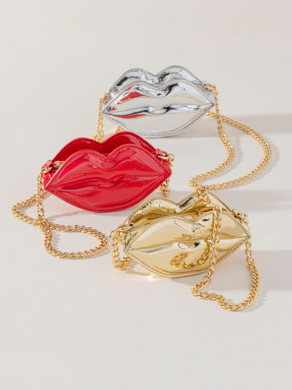 Shiraleah Shiraleah Kiss Mini Bag Silver