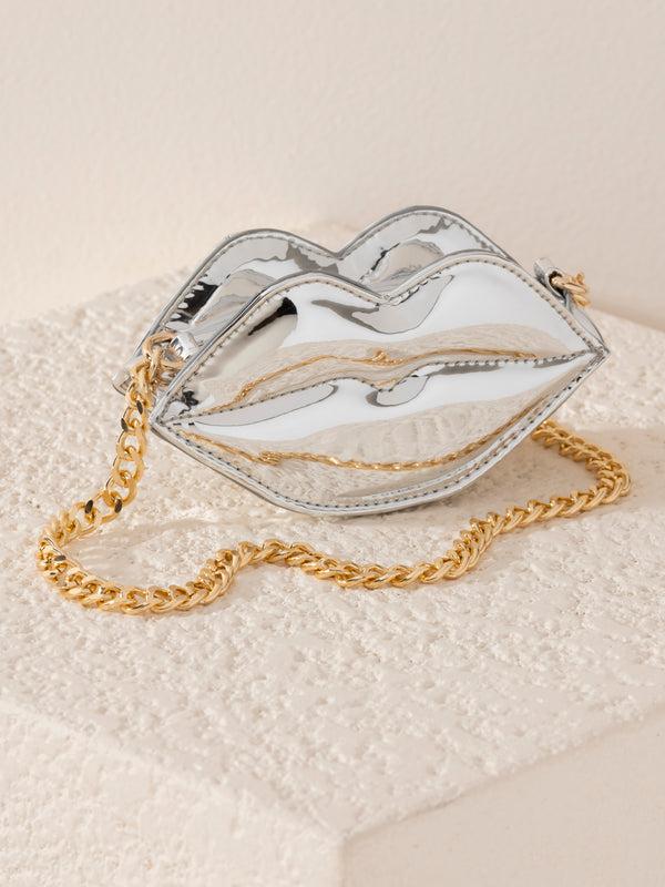 shiraleah Shiraleah Kiss Mini Bag Silver