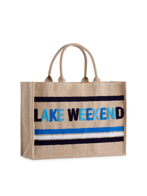 Shiraleah Shiraleah "Lake Weekend" Beach Bag Natural