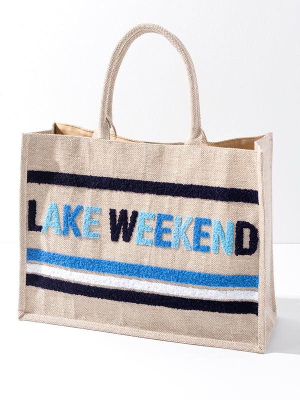 shiraleah Shiraleah "Lake Weekend" Beach Bag Natural