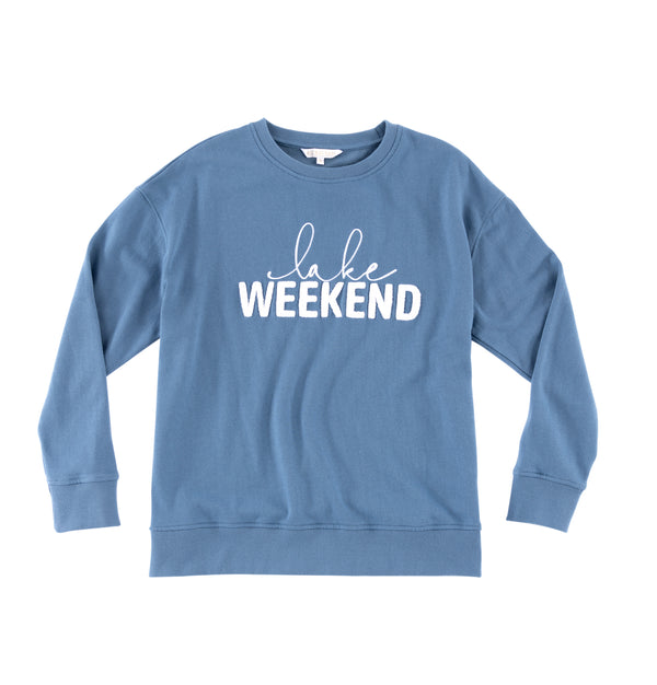Shiraleah Shiraleah "Lake Weekend" Sweatshirt Blue