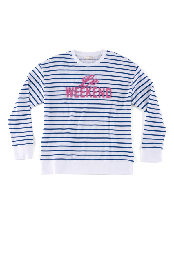 Shiraleah Shiraleah "Le Weekend" Sweatshirt Sky