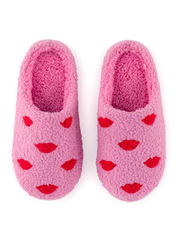 Shiraleah Shiraleah Lips Slippers Pink