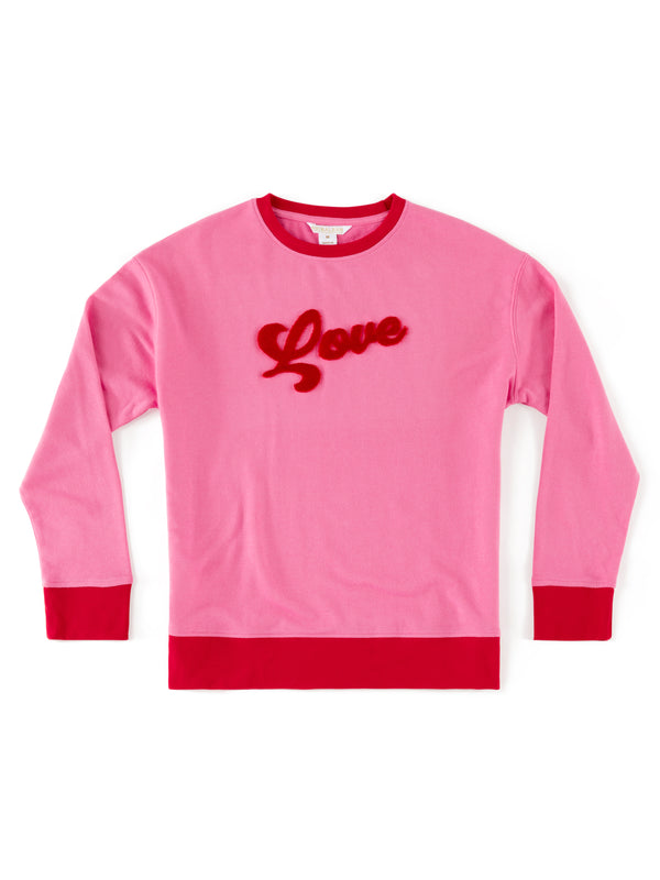 Shiraleah Shiraleah "Love" Sweatshirt Pink