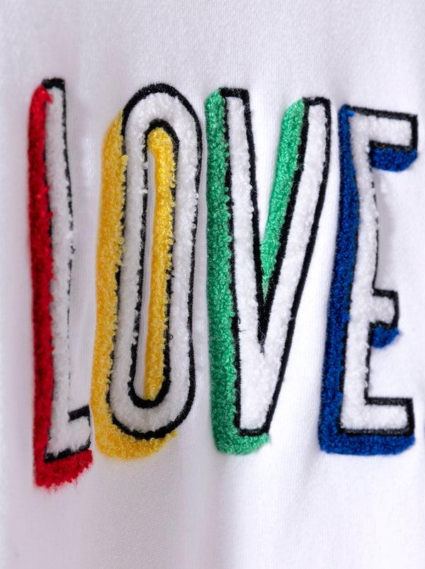 Shiraleah Shiraleah "Love" Sweatshirt White