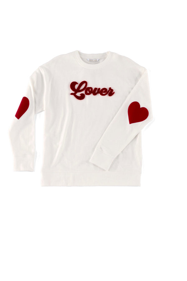 Shiraleah Shiraleah "Lover" Sweatshirt White