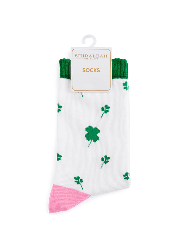 Shiraleah Shiraleah Lucky Shamrock Socks Green