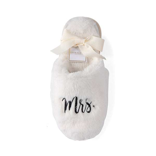 Shiraleah Shiraleah "Mrs" Bridal Slippers Ivory