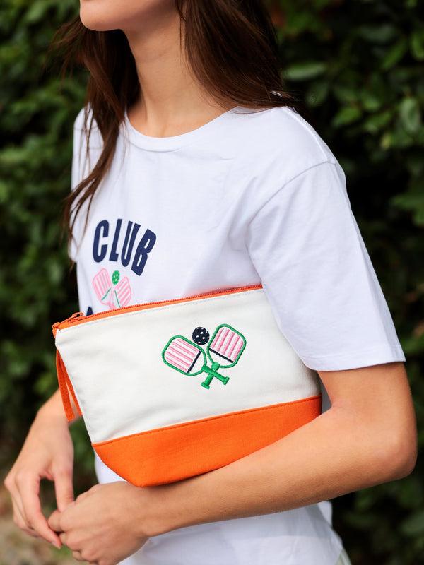 Shiraleah Shiraleah Paddles Zip Pouch Ivory