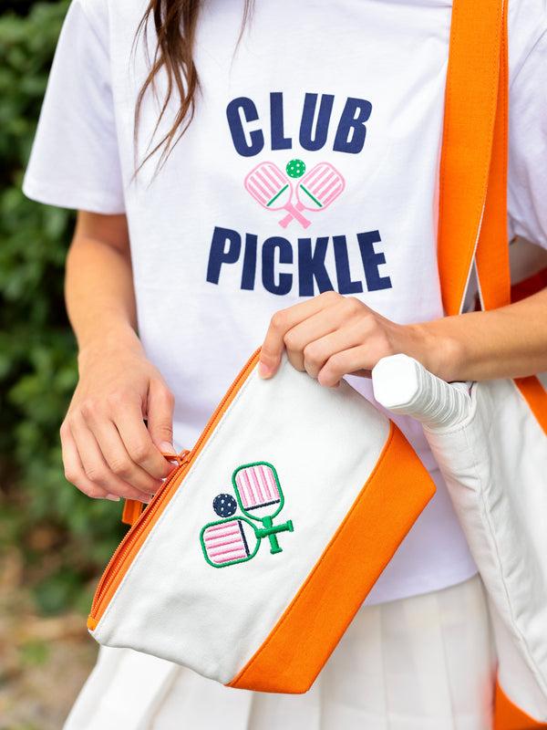 shiraleah Shiraleah Paddles Zip Pouch Ivory