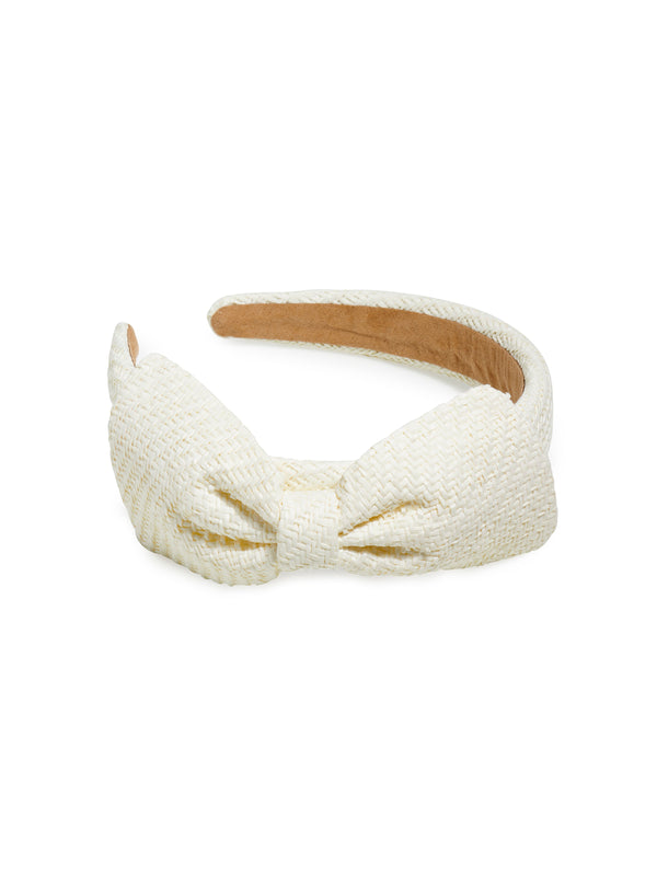 Shiraleah Shiraleah Paper Bow Headband Ivory