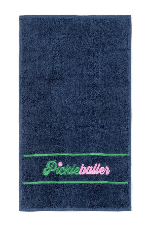 Shiraleah Shiraleah "Pickleballer" Hand Towel Navy