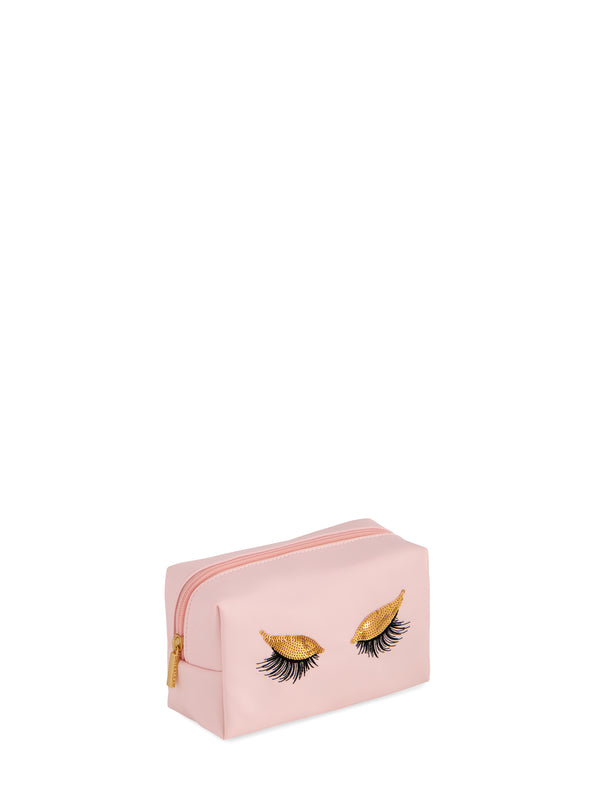 Shiraleah Shiraleah Sequin Eyelash Zip Pouch Blush