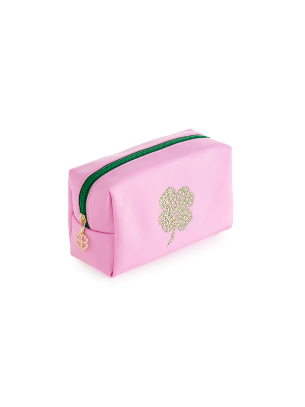 Shiraleah Shiraleah Shamrock Small Zip Pouch Pink