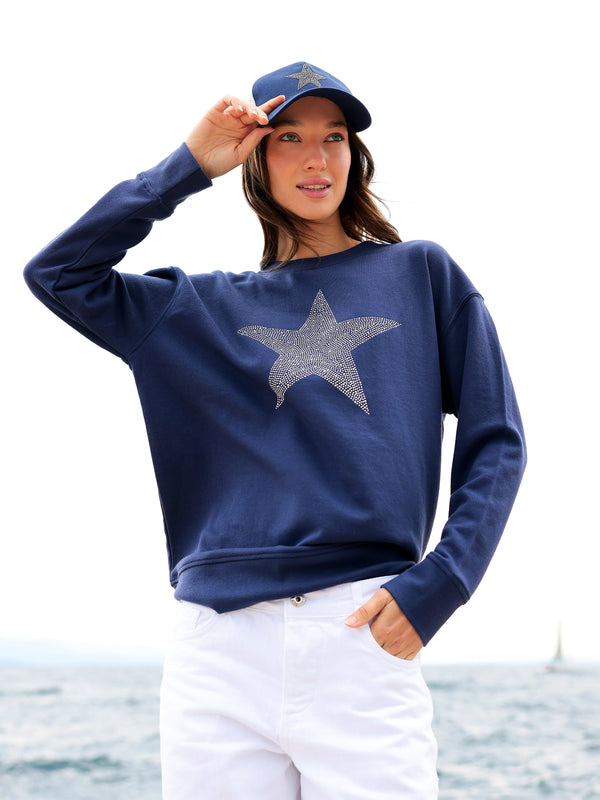 Shiraleah Shiraleah Star Sweatshirt Navy