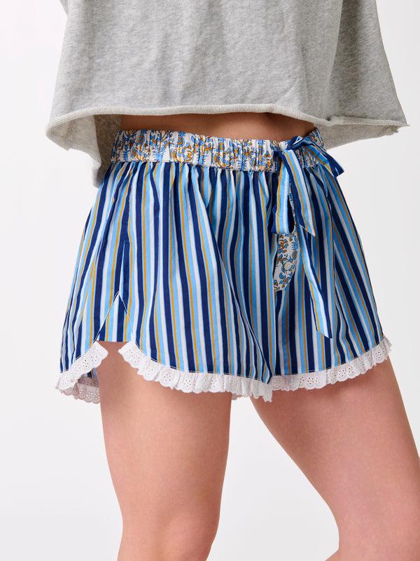 Shiraleah Shiraleah Striped Boxer Short Blue