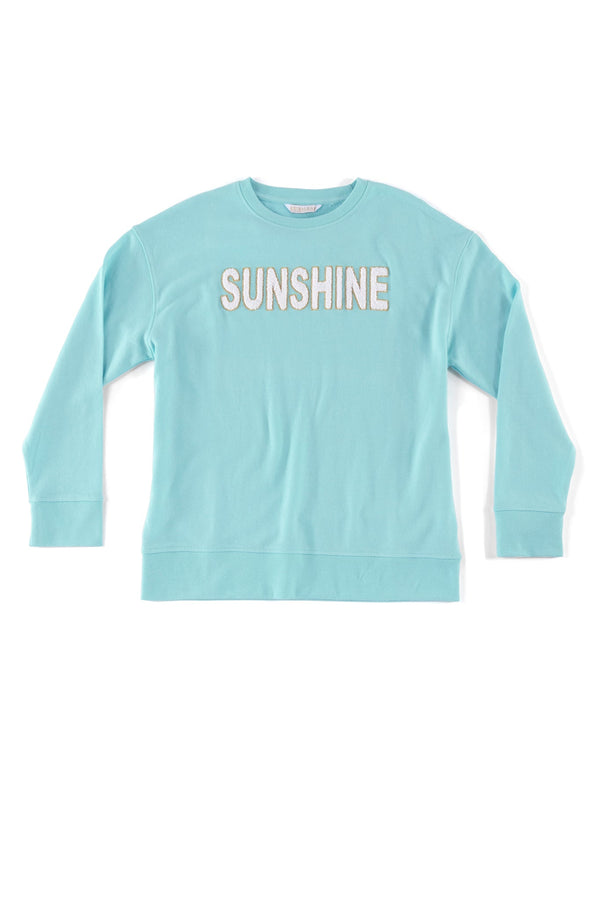 Shiraleah Shiraleah "Sunshine" Sweatshirt Turquoise