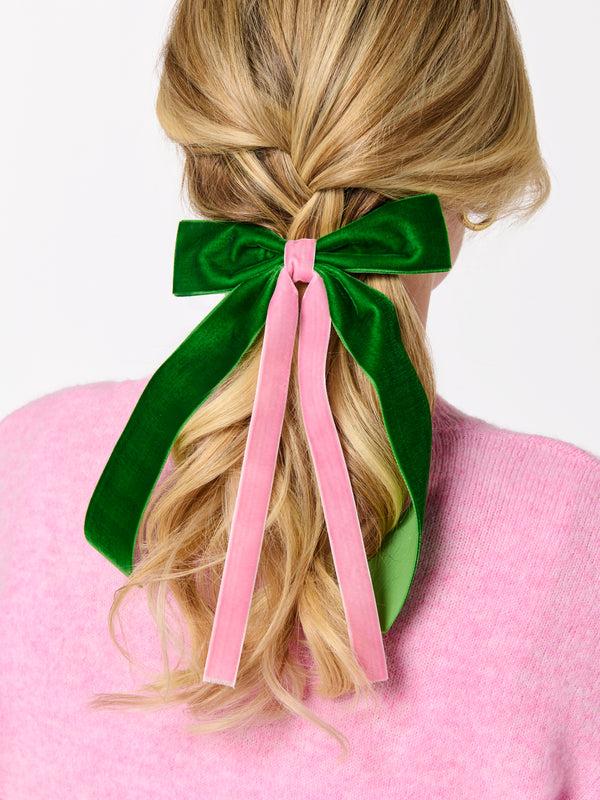 Shiraleah Shiraleah Two-Tone Velvet Bow Clip