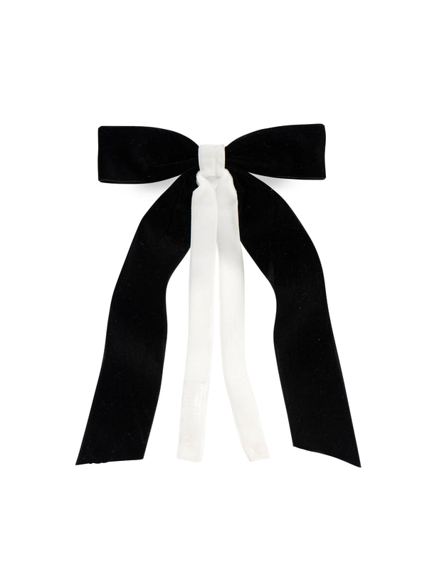 shiraleah Shiraleah Two-Tone Velvet Bow Clip
