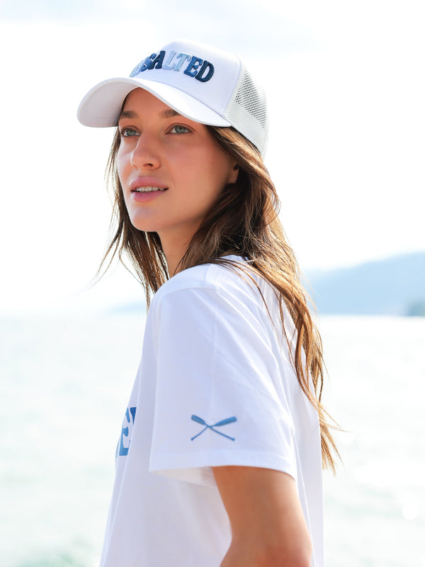 Shiraleah Shiraleah "Unsalted" Trucker Hat White