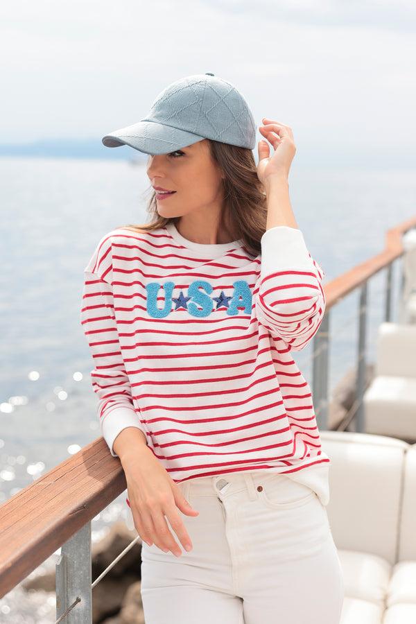 Shiraleah Shiraleah "USA" Sweatshirt Multi