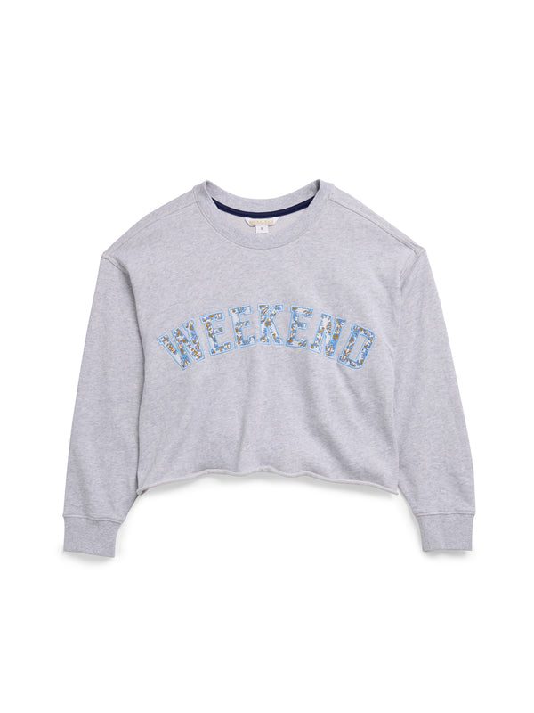 Shiraleah Shiraleah "Weekend" Lounge Sweatshirt Grey