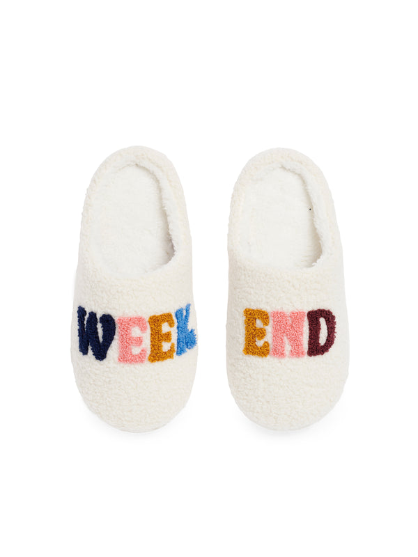 Shiraleah Shiraleah "Weekend" Slippers Ivory