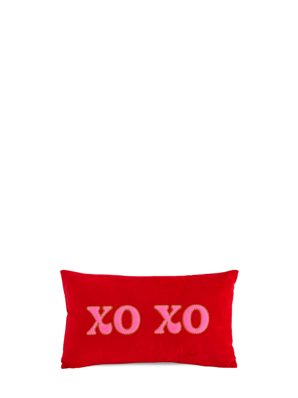 Shiraleah Shiraleah "XOXO" Pillow Red