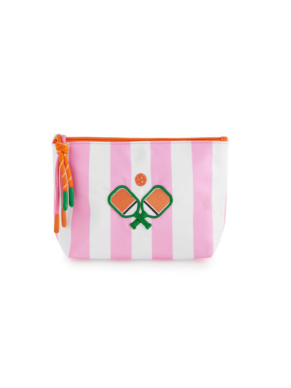 Shiraleah Shiraleah Stripe Paddles Medium Zip Pouch Multi