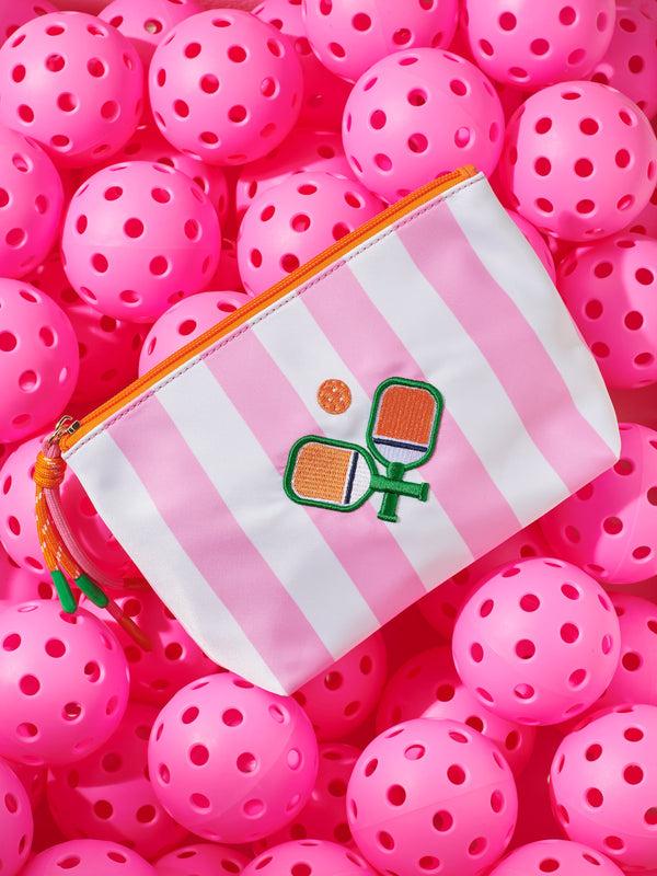 shiraleah Shiraleah Stripe Paddles Medium Zip Pouch Multi