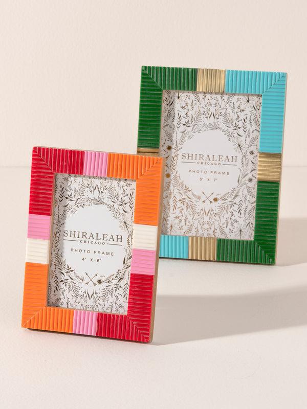 Shiraleah Shiraleah Viva 4" X 6" Color Blocked Picture Frame Red