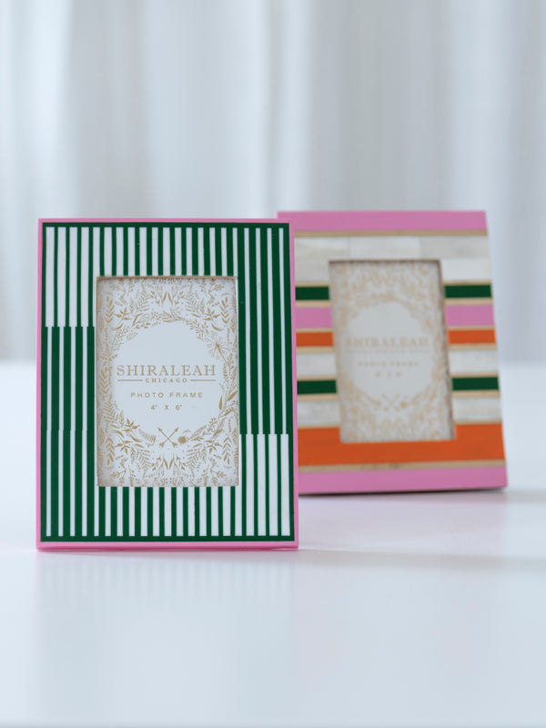 Shiraleah Shiraleah Viva 4" X 6" Hoizontal Stripes Picture Frame Multi