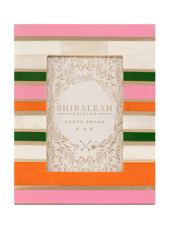 shiraleah Shiraleah Viva 4" x 6" Hoizontal Stripes Picture Frame Multi