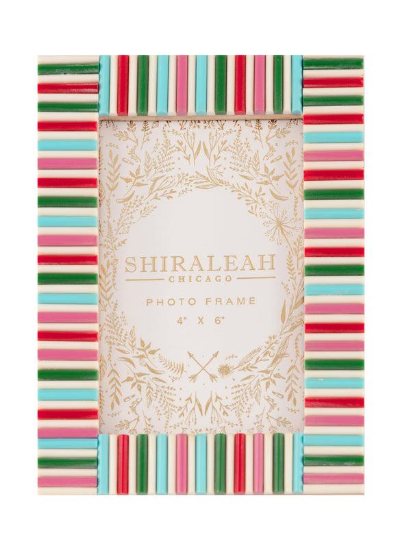 shiraleah Shiraleah Viva 4" x 6" Mosaic Stripes Picture Frame Multi