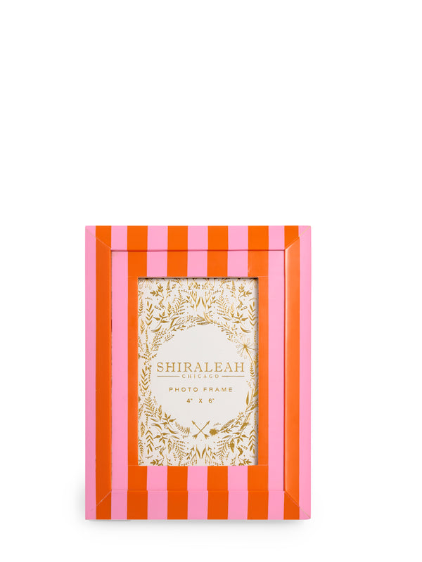 shiraleah Shiraleah Viva 4" x 6" Striped Bevel Picture Frame