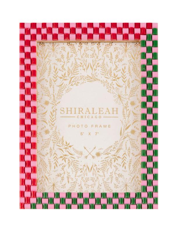 shiraleah Shiraleah Viva 5" x 7" Check Picture Frame Multi