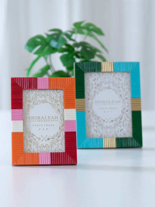 Shiraleah Shiraleah Viva 5" X 7" Color Blocked Picture Frame Green