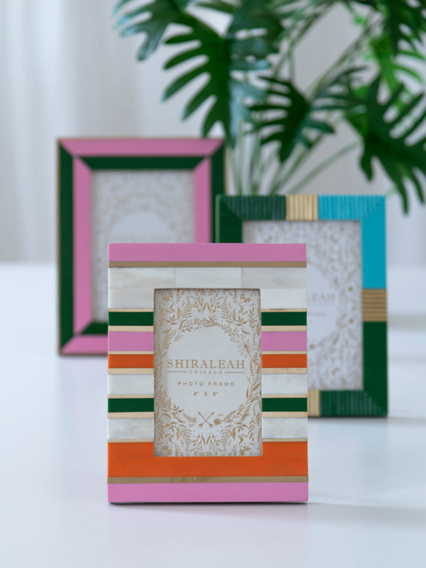 Shiraleah Shiraleah Viva 5" X 7" Color Blocked Picture Frame Green